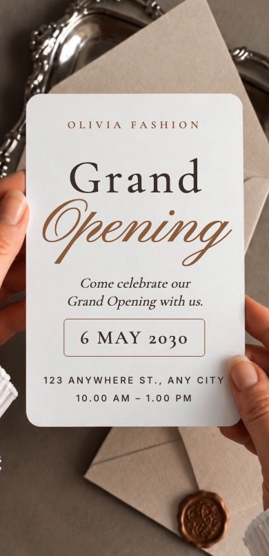 Grand Opening, opened